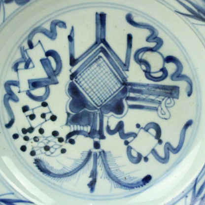 Antique Chinese Blue & White Porcelain Plate – Late 17th Century (Ming–Early Qing Period)