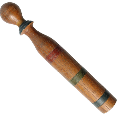 Antique Wooden Skittles (Bowling Pins) – Set of 9, ca. 1880–1920