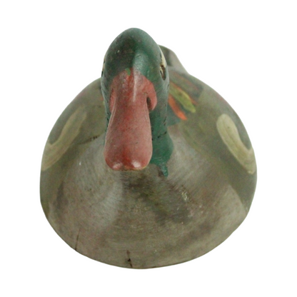 Antique Wooden Duck Decoy – Hand-Carved Hunting Decoy (ca. 1900–1940)