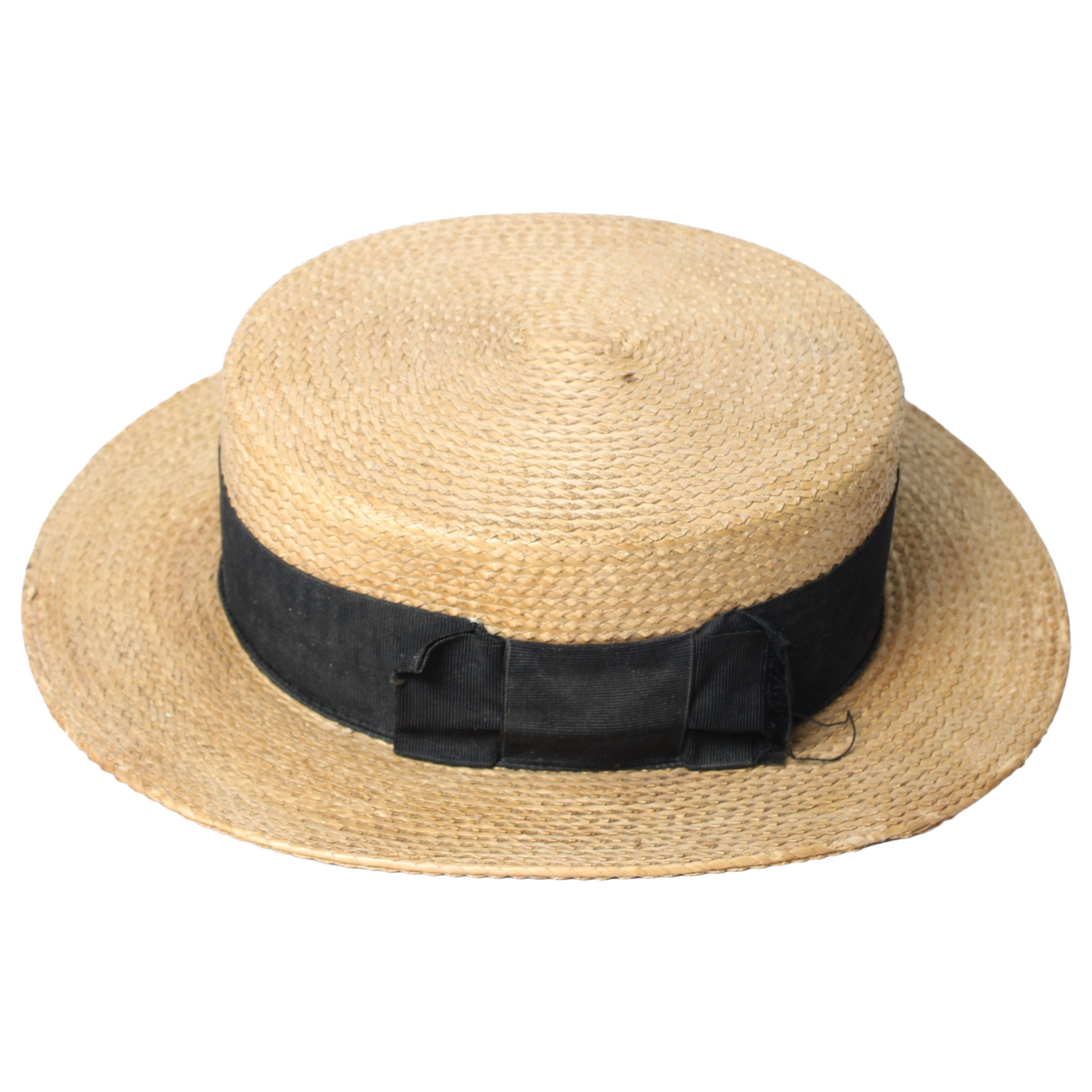 Antique French Canotier Straw Boater Hat – Maison Masson, ca. 1895–1915