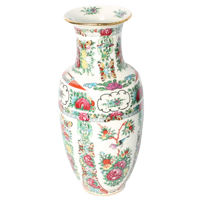 Mid-20th Century Chinese Porcelain Vase in Famille Rose Style (c. 1960–1980)