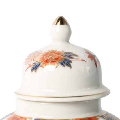 Antique Japanese Imari Porcelain Covered Jar, Arita (c. 1900–1930)
