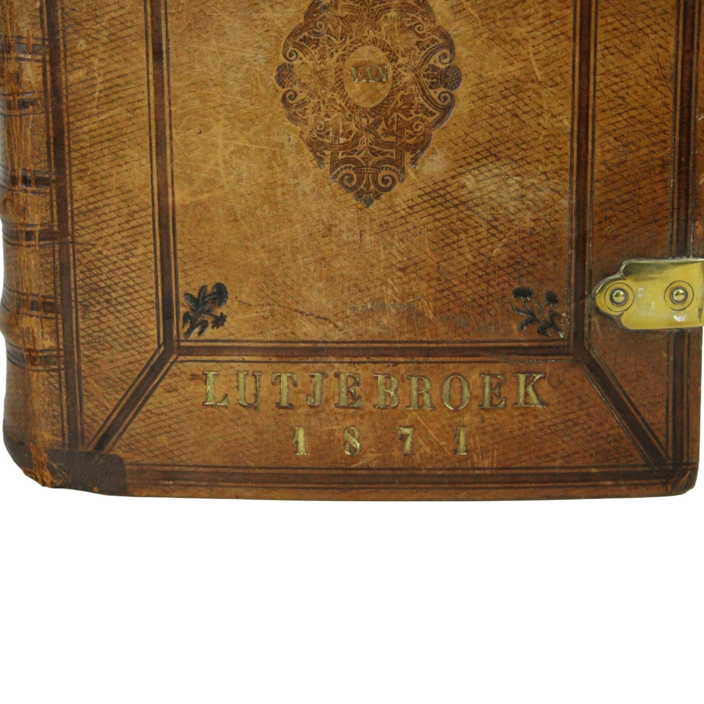 Antique Dutch Church Bible / Church Register – “Kerk Lutjebroek 1874”