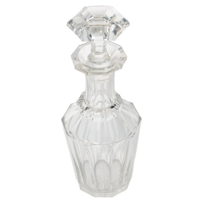 Pair of Antique Cut Crystal Decanters with Stoppers, ca. 1870–1900