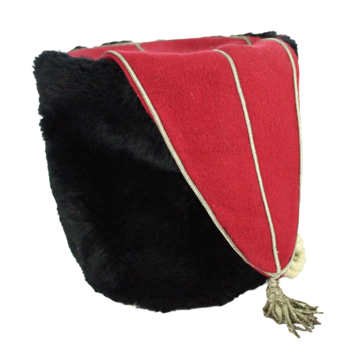 Antique Military Fur Busby / Hussar Parade Cap (c. 1880–1920)