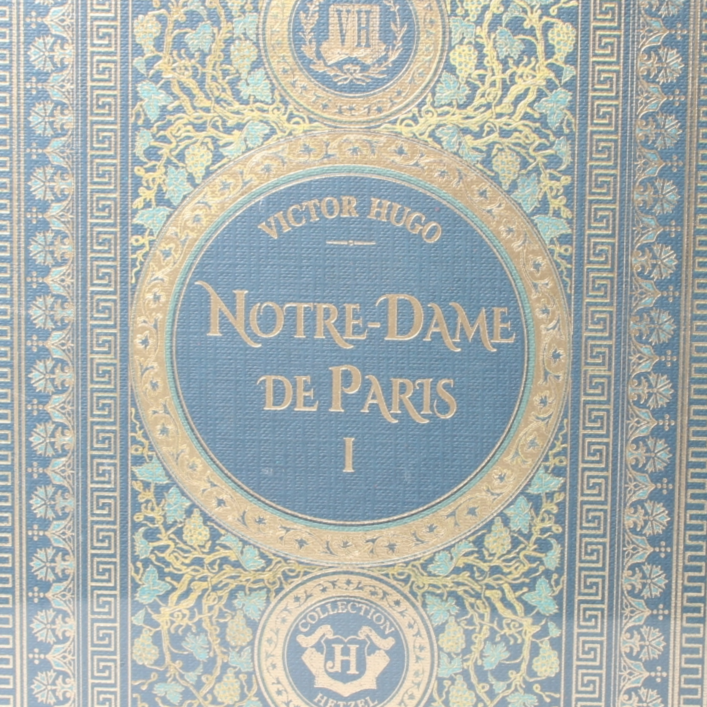 Two Victor Hugo Volumes from the Prestigious Collection Hetzel – Notre-Dame de Paris (Vol. I) & Les Misérables (Vol. I), circa 1870–1890