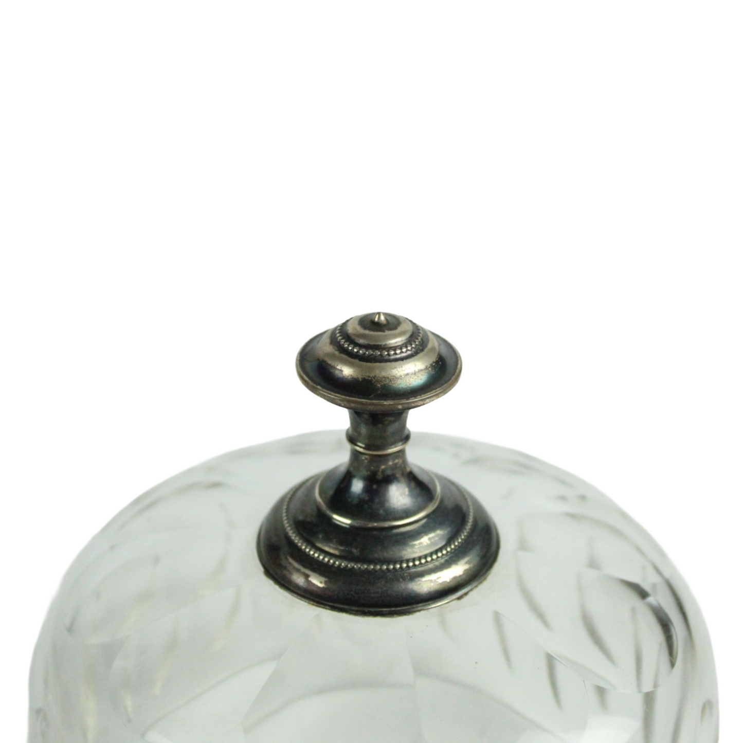 Set of 3 Pressed Glass Butter Dishes with Lids – European Vintage (ca. 1920–1950)
