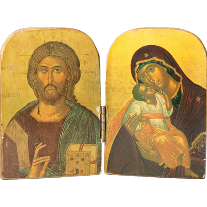 Orthodox Religious Triptych (House Icon) – circa 1950–1980