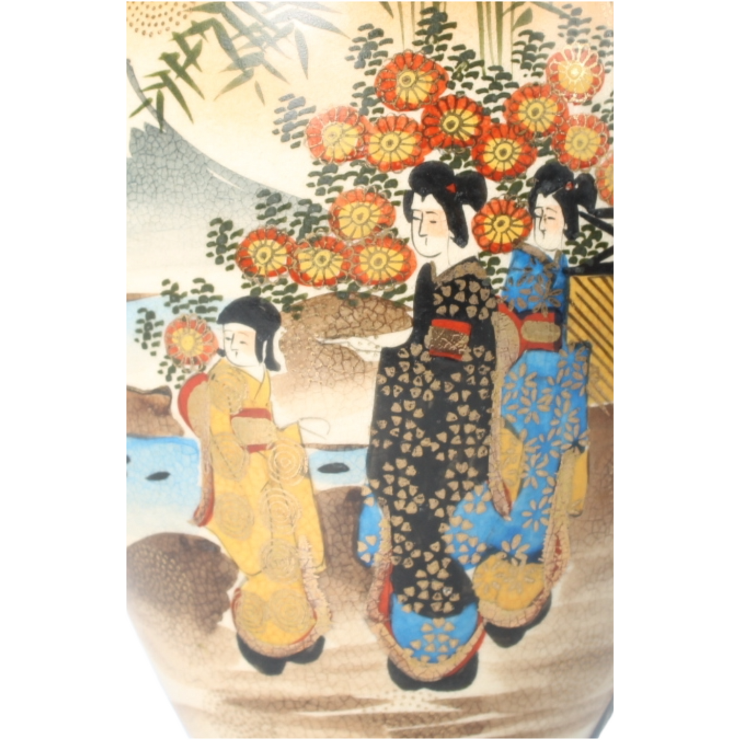 Japanse Keramische Vaas – Meiji-periode (ca. 1880–1910)