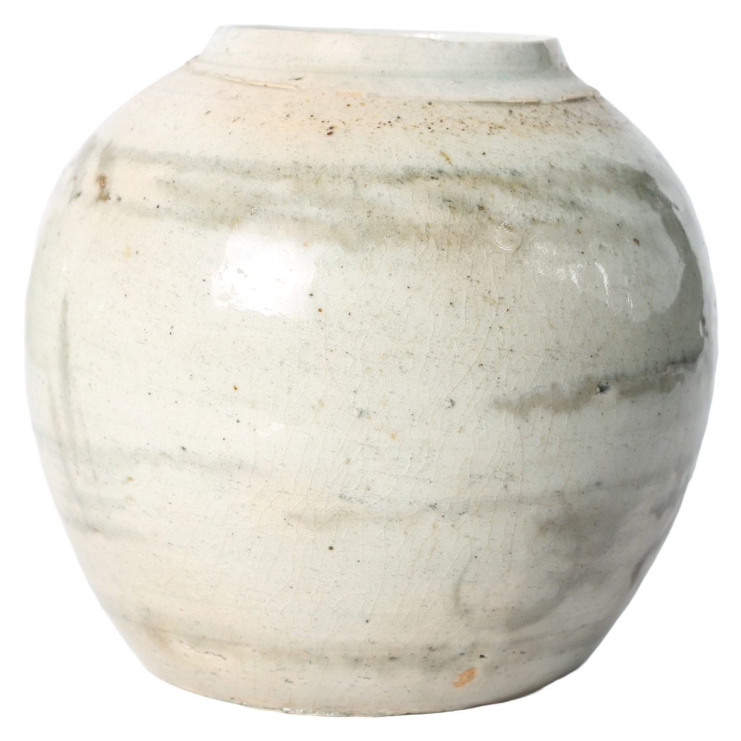 Groep van 4 Chinese Blauw-Witte Gemberpotten – ca. 18e–19e eeuw