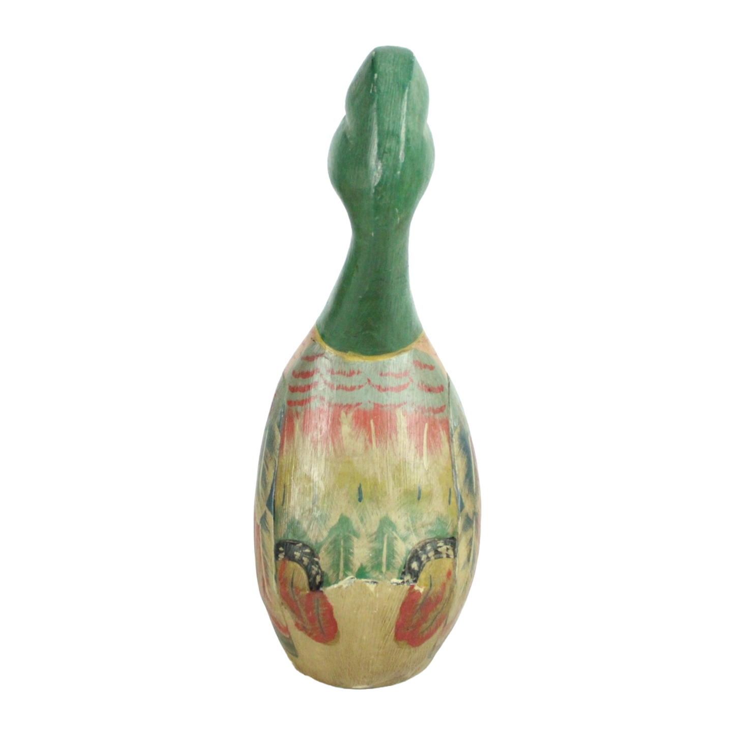 Hand-Carved Wooden Duck – Folk Art / Decoy Style (ca. 1920–1950)