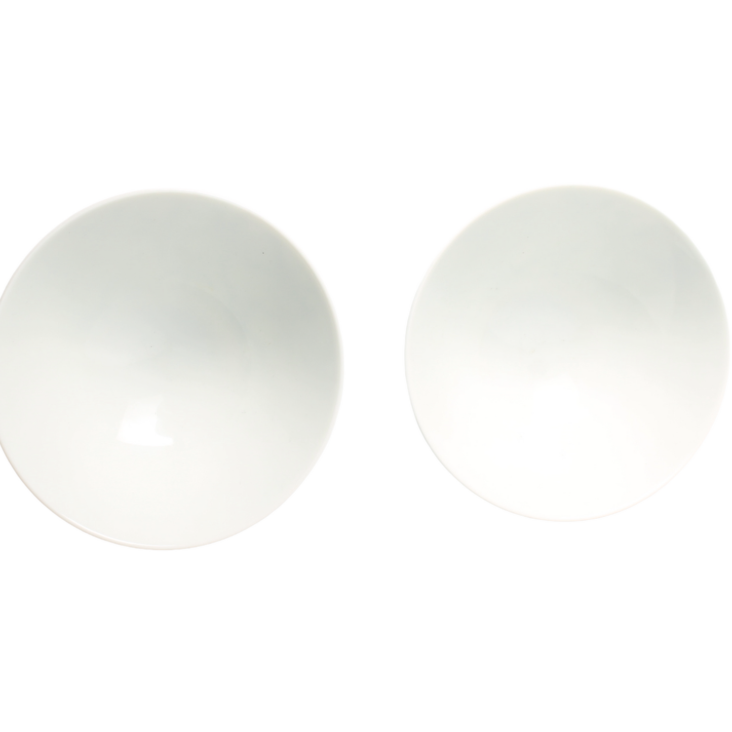 Set van 2 Japanse porseleinen Tayo-kommen – Asanoha-patroon (ca. 1950–1970)