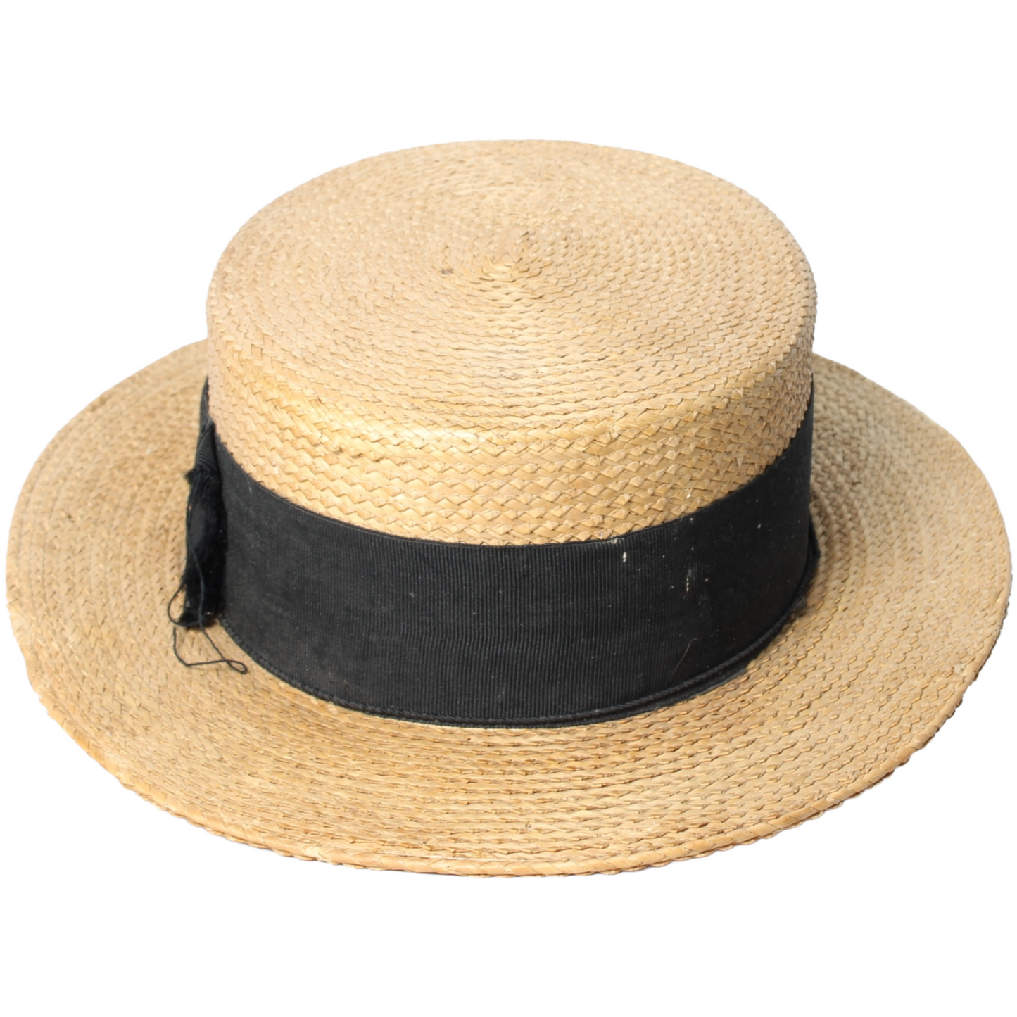 Antique French Canotier Straw Boater Hat – Maison Masson, ca. 1895–1915