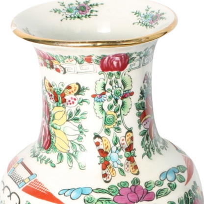 Mid-20th Century Chinese Porcelain Vase in Famille Rose Style (c. 1960–1980)