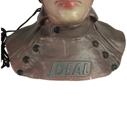 Vintage Head Display with Headphones – “J. Deal” Demonstration Model (ca. 1930–1960)