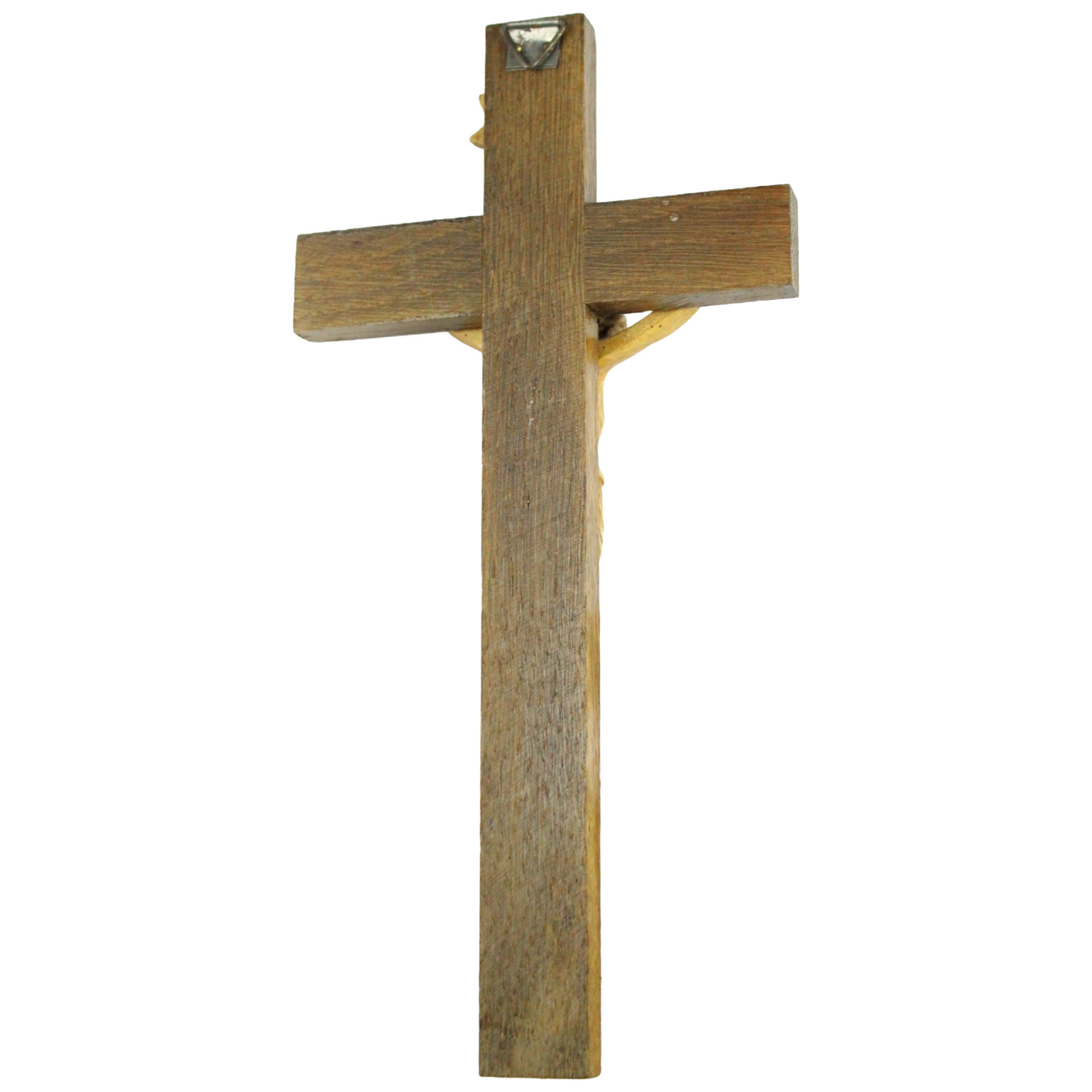 Hand-Carved Wooden Crucifix – Refined Catholic Wall Cross (ca. 1930–1960)