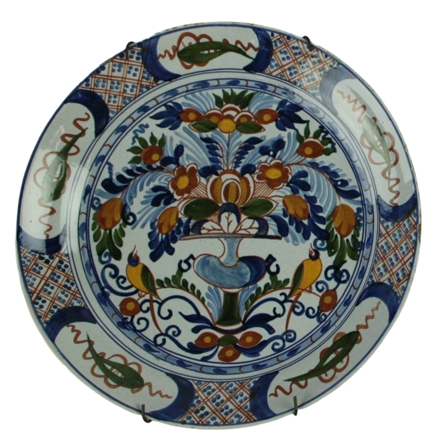 Set of 2 Hand-Painted Decorative Plates – Dutch Imari Style (ca. 1920–1960)
