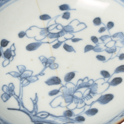 Antique Chinese Blue and White Porcelain Dish – 18th Century (Qing Dynasty)