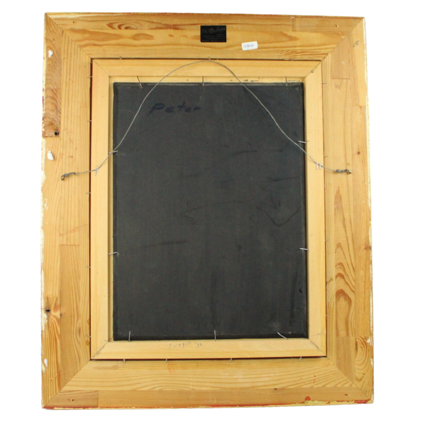 Vintage Oil Portrait of a Young Boy – Signed “Clay” – Gilt Ornate Frame (Mid-20th Century)