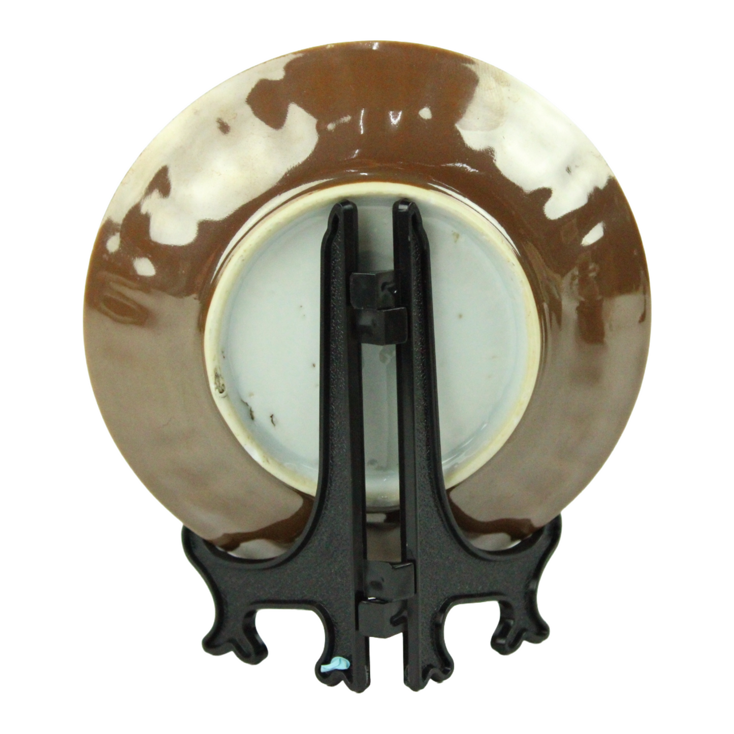 Set of 5 Chinese Export Porcelain Bowls with Matching Saucers – Batavia Brown Style (c. 1850–1900)