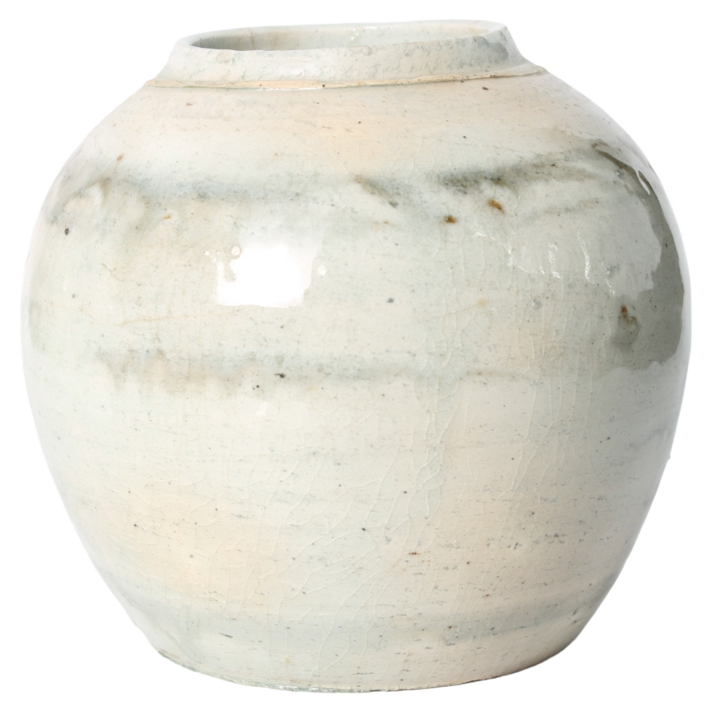 Groep van 4 Chinese Blauw-Witte Gemberpotten – ca. 18e–19e eeuw