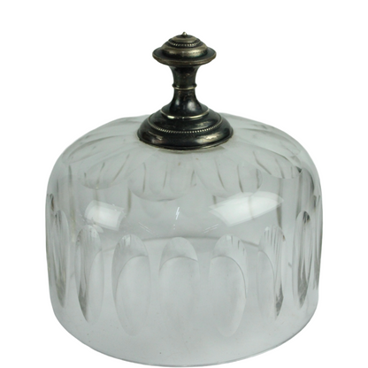 Set of 3 Pressed Glass Butter Dishes with Lids – European Vintage (ca. 1920–1950)