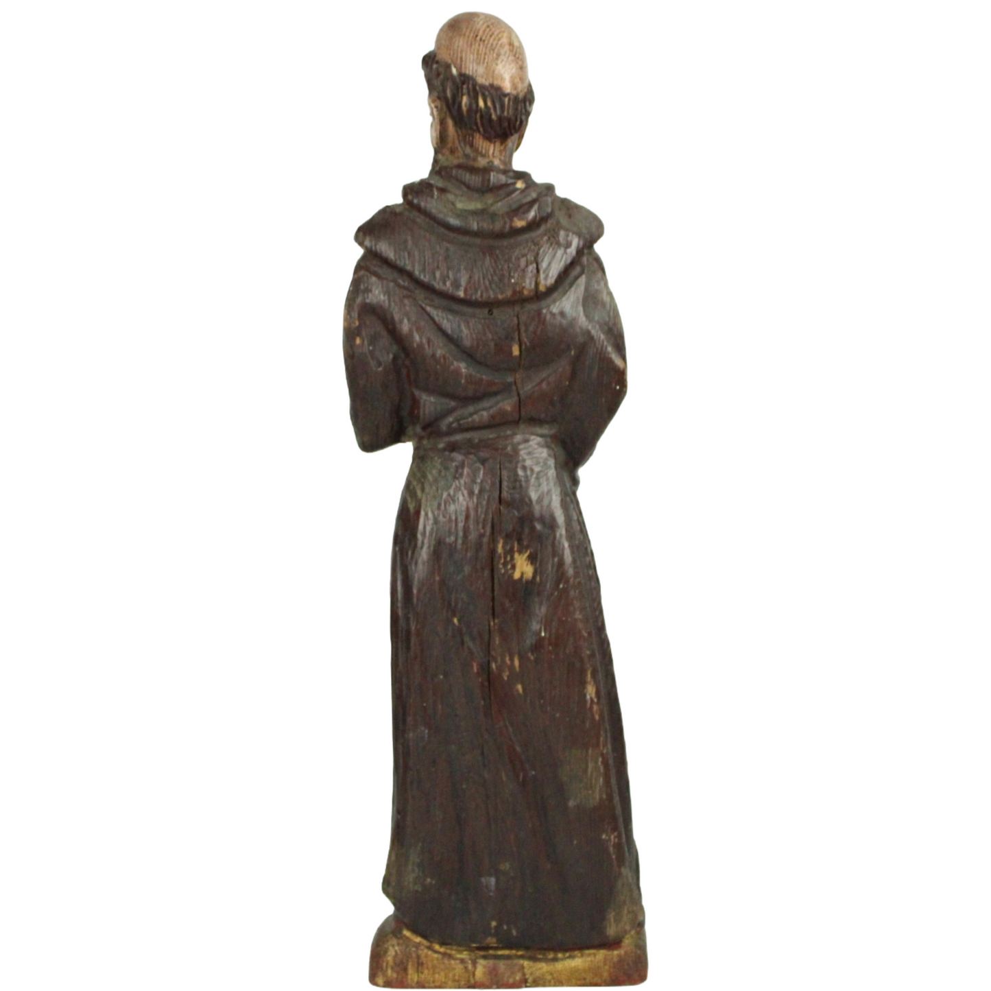 Carved Wooden Statue of a Franciscan Saint – Early to Mid 20th Century (c. 1920–1950)
