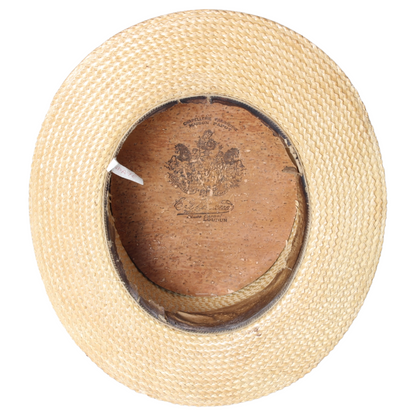 Antique French Canotier Straw Boater Hat – Maison Masson, ca. 1895–1915