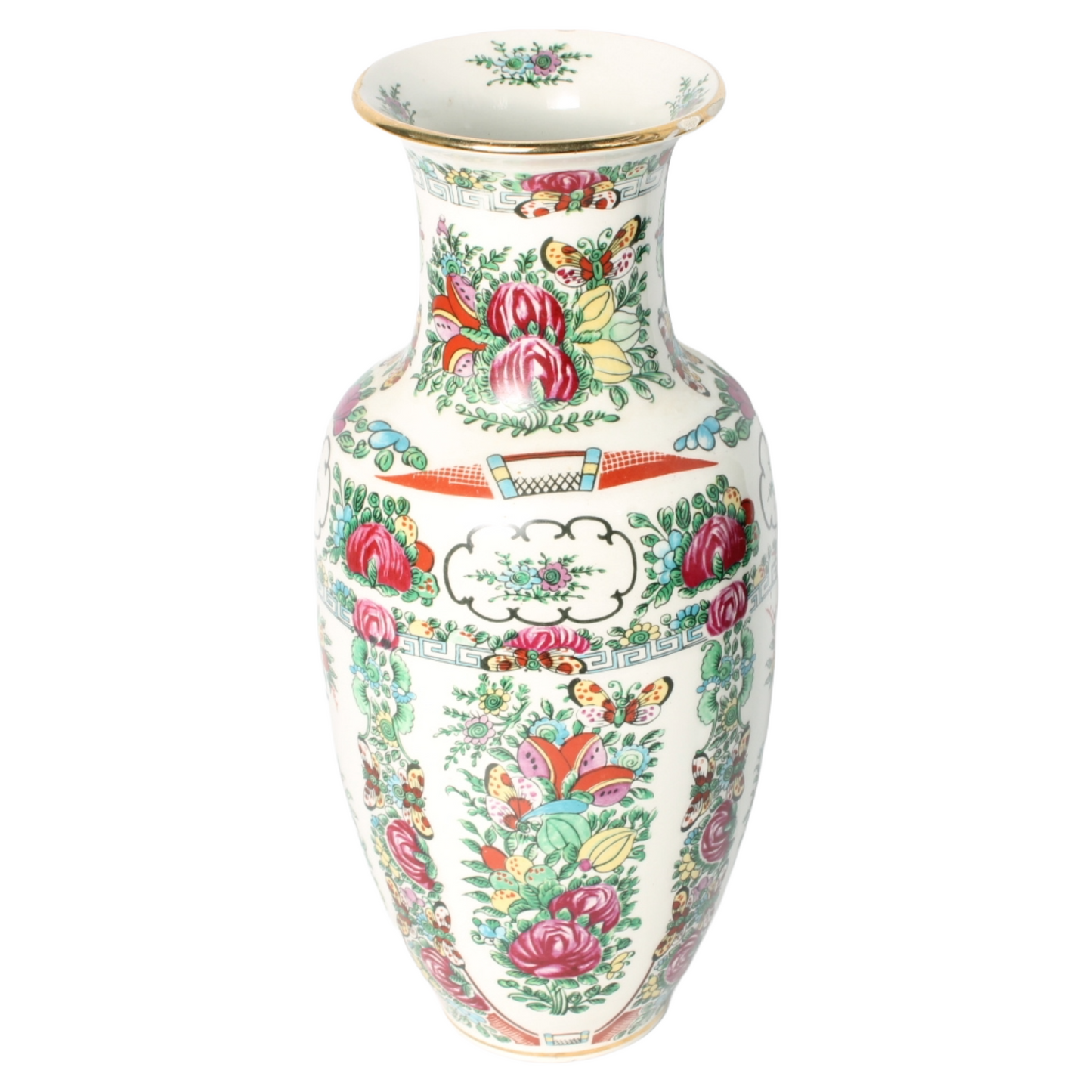 Mid-20th Century Chinese Porcelain Vase in Famille Rose Style (c. 1960–1980)