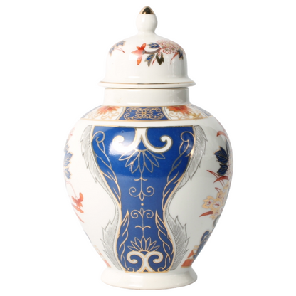 Antique Japanese Imari Porcelain Covered Jar, Arita (c. 1900–1930)