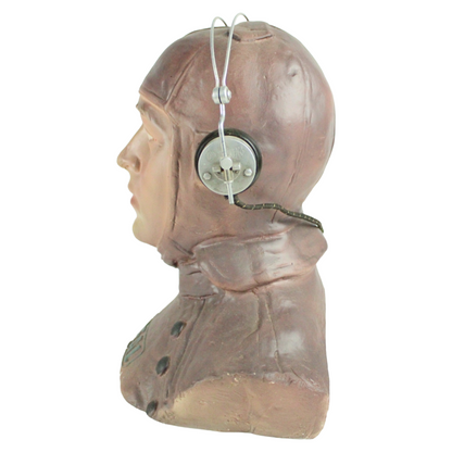 Vintage Head Display with Headphones – “J. Deal” Demonstration Model (ca. 1930–1960)