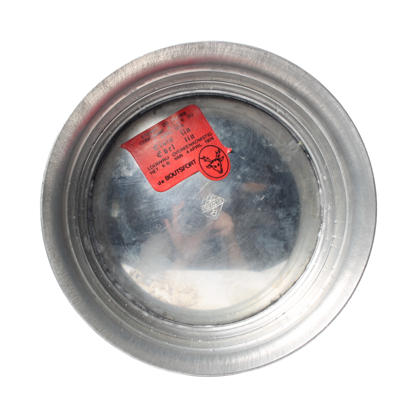 Vintage Petroleum Lamp – Table Model in Silver-Plated Metal (circa 1950–1970)
