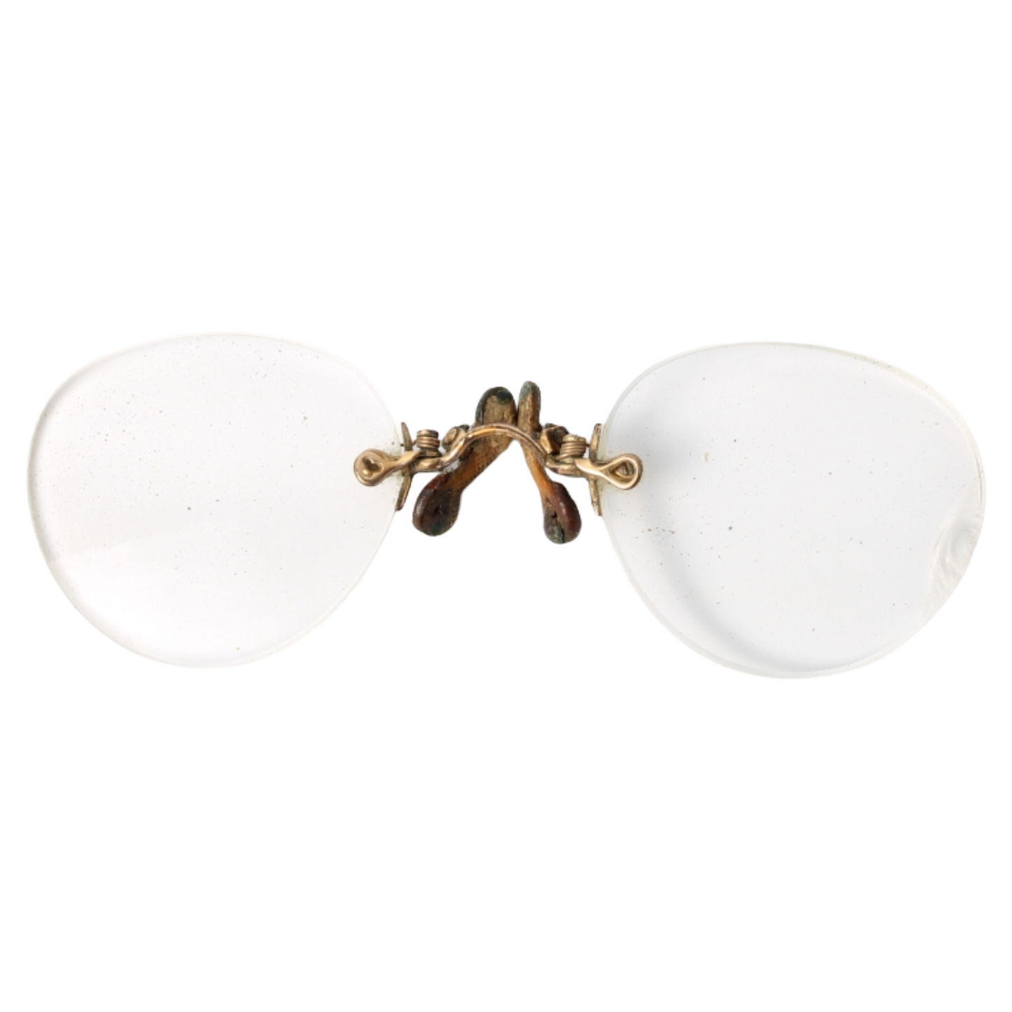 Antieke Pince-nez (Neusbril) met Origineel Leren Etui
