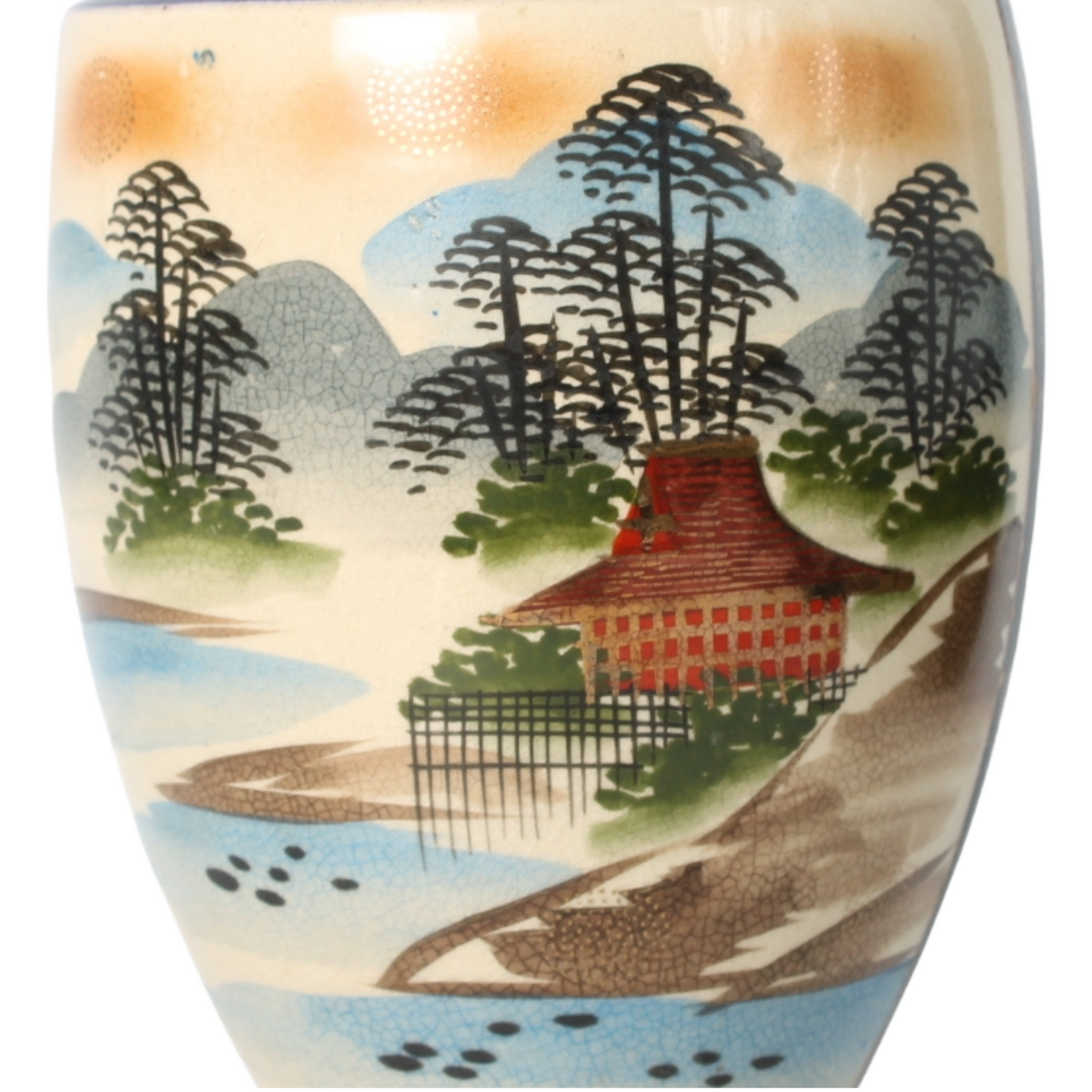 Japanse Keramische Vaas – Meiji-periode (ca. 1880–1910)