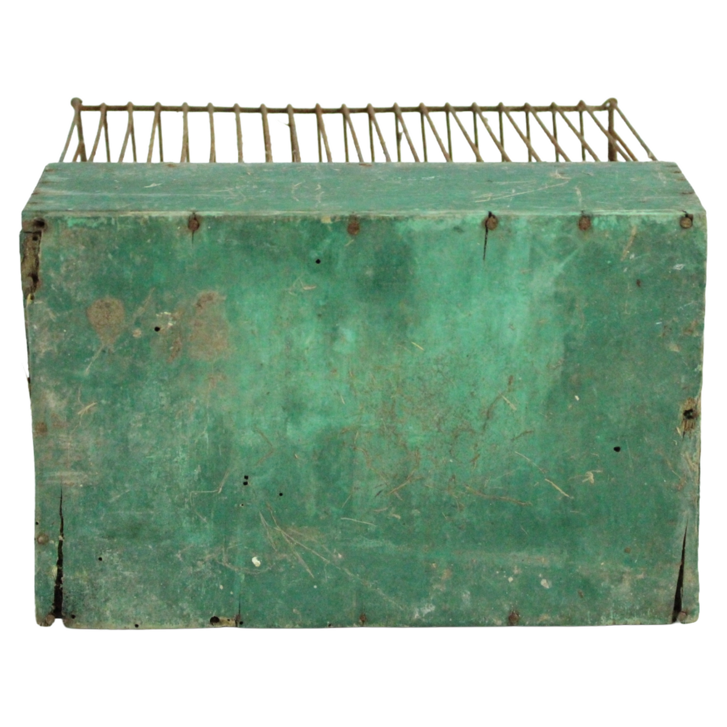Antique Wooden Bird Cage / Transport Crate – Rustic Farm Object (ca. 1900–1950)