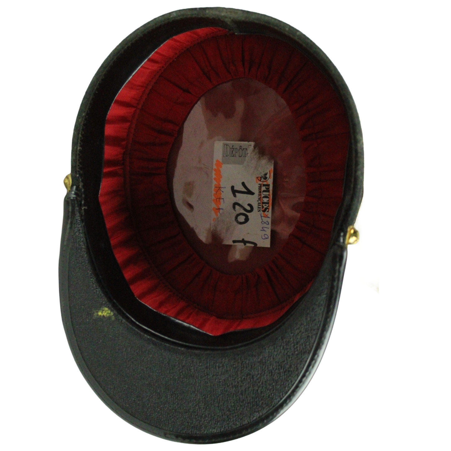 Vintage French Military Kepi – Ceremonial Cap with Grenade Insignia (ca. 1950–1980)