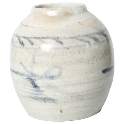 Groep van 4 Chinese Blauw-Witte Gemberpotten – ca. 18e–19e eeuw