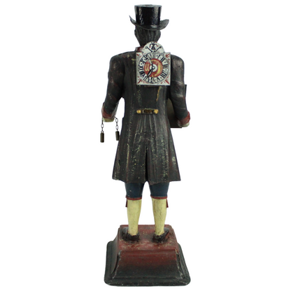 Antique Hand-Carved Wooden Clock Figure – Black Forest Automaton (ca. 1850–1900)