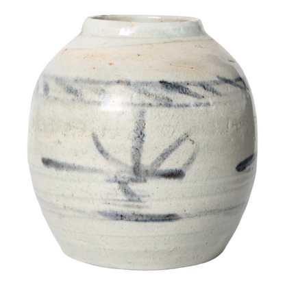 Groep van 4 Chinese Blauw-Witte Gemberpotten – ca. 18e–19e eeuw
