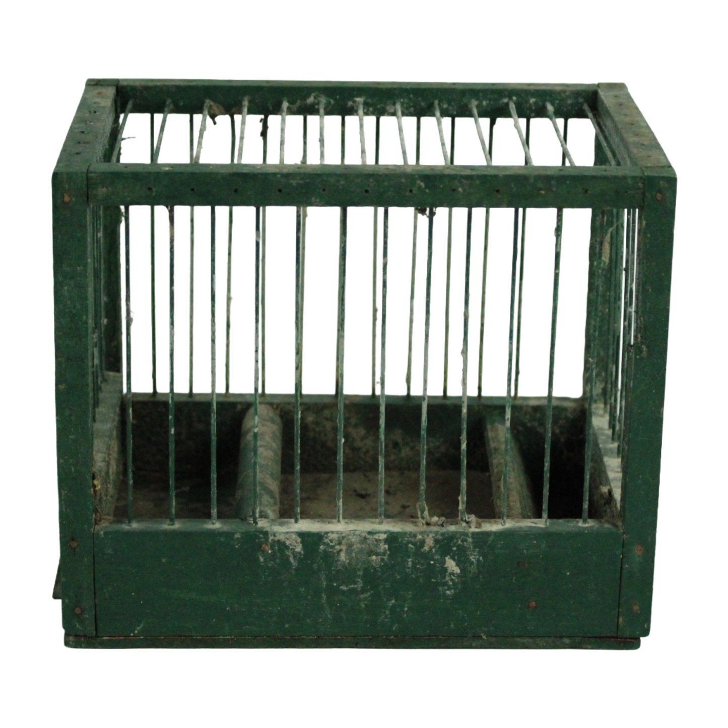 Antique Wooden Bird Cage / Transport Crate – Rustic Farm Object (ca. 1900–1950)