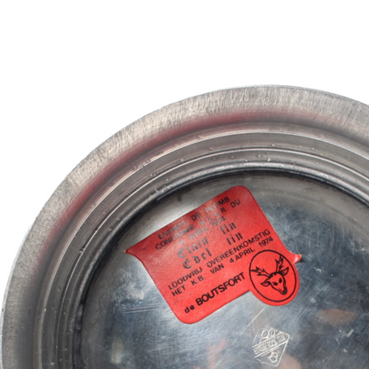 Vintage Petroleum Lamp – Table Model in Silver-Plated Metal (circa 1950–1970)