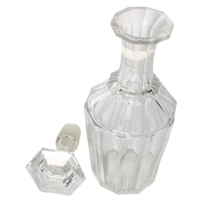 Pair of Antique Cut Crystal Decanters with Stoppers, ca. 1870–1900