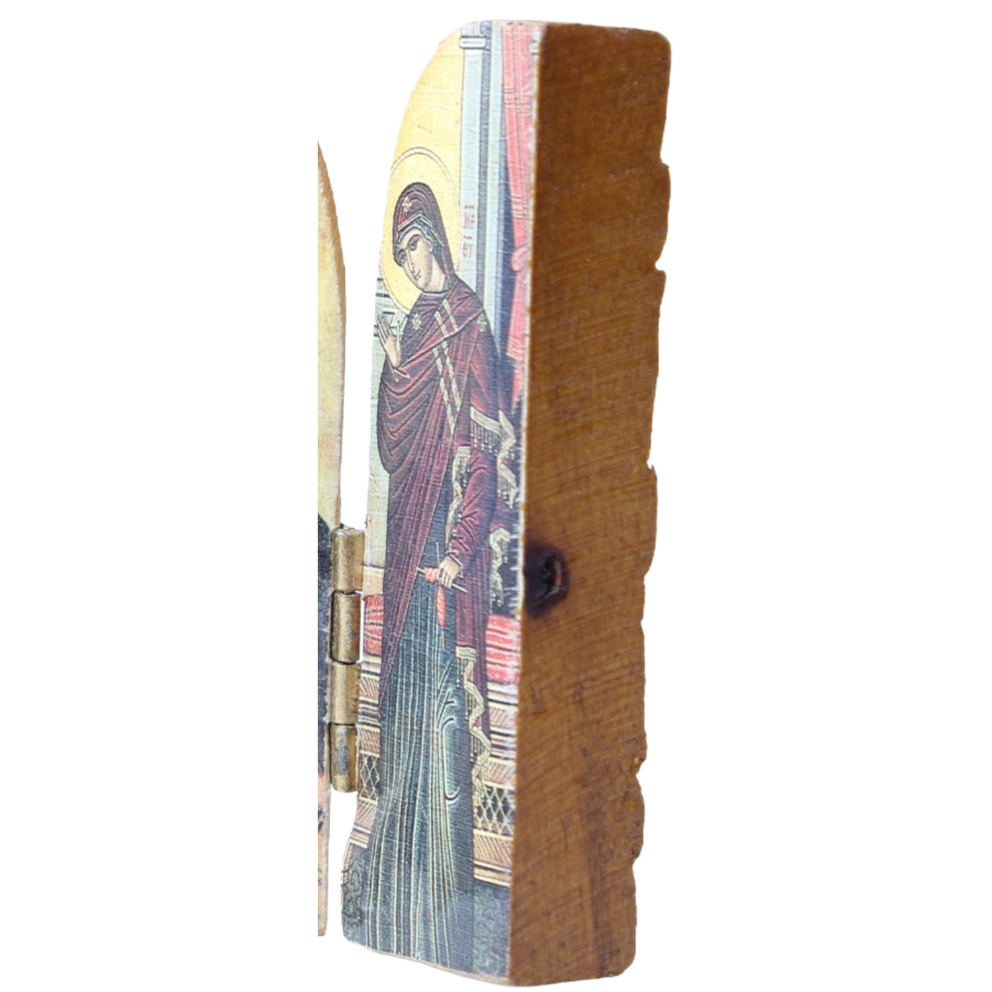 Orthodox Religious Triptych – Wooden Icon, circa 1890–1920