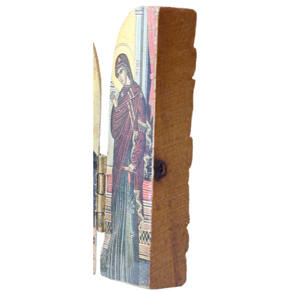 Orthodox Religious Triptych – Wooden Icon, circa 1890–1920