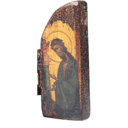 Orthodox Religious Triptych with Christ Pantocrator
