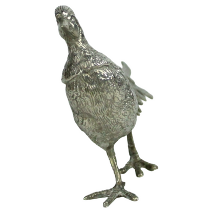 Pair of Mid-Century Metal Pheasant Sculptures – Hollywood Regency Style (c. 1950–1975)
