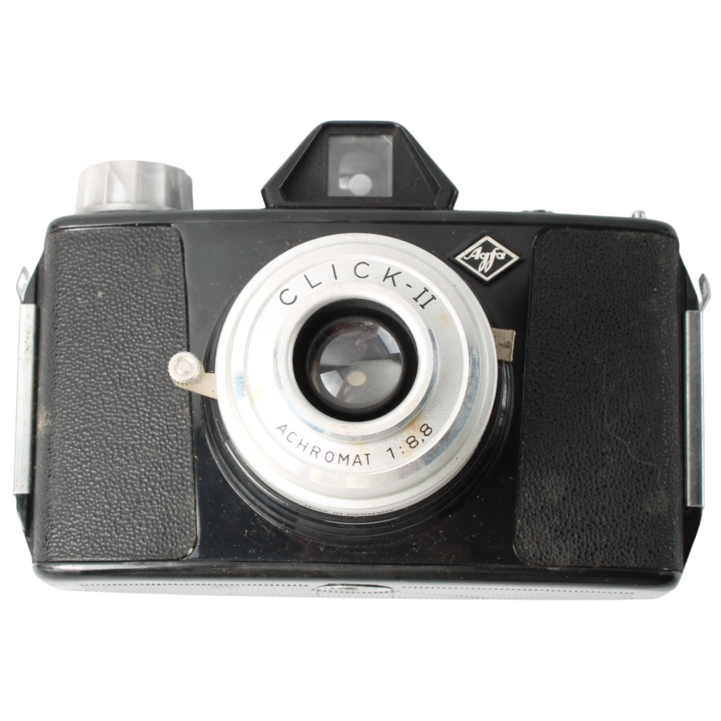 Vintage Camera – Agfa Click II with Original Leather Case (ca. 1958–1962)