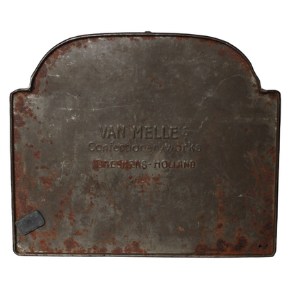 Zeldzaam antiek Van Melle reclameblik met exotische vogels – Breskens ca. 1920
