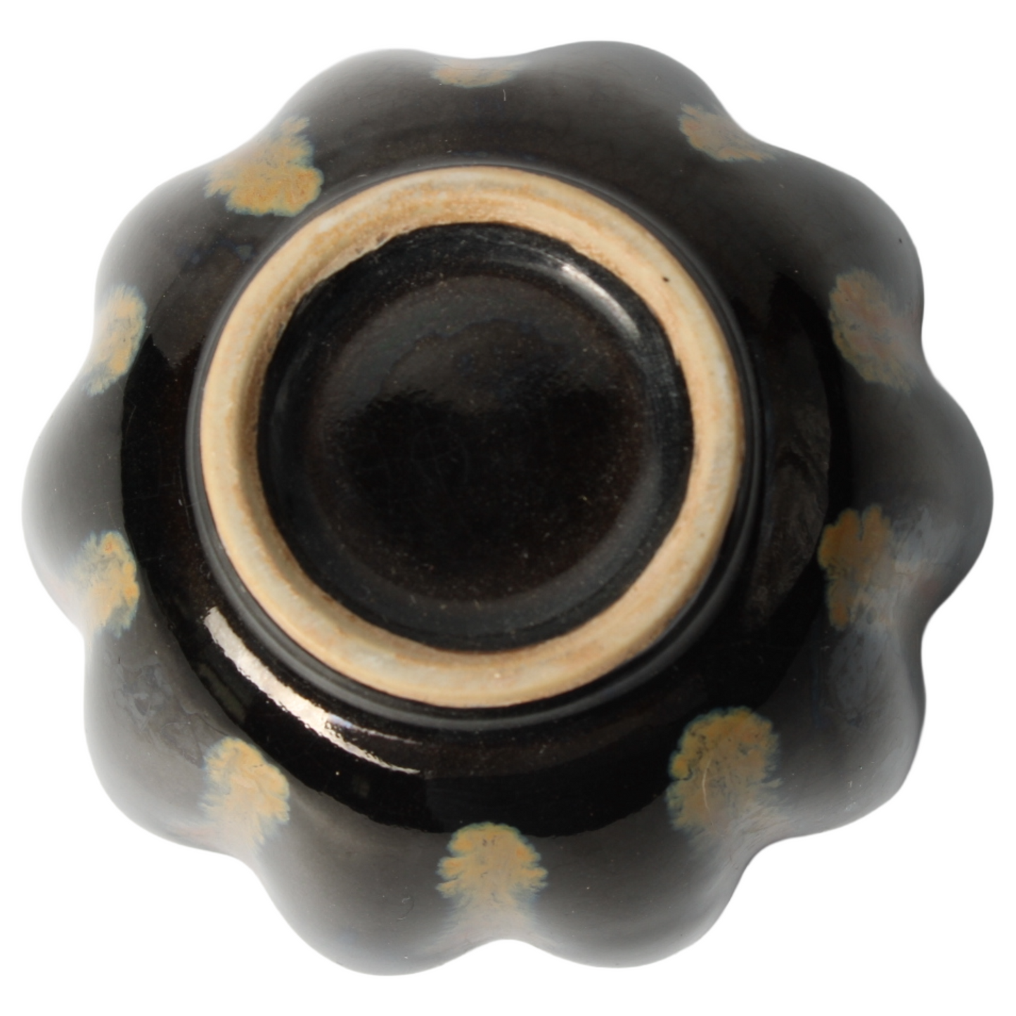 Mid-century keramisch theeservies met druipglazuur (ca. 1950–1970)