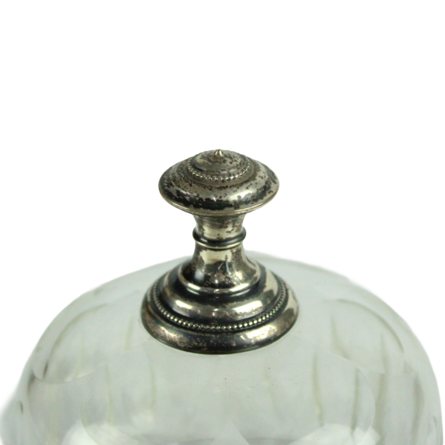 Set of 3 Pressed Glass Butter Dishes with Lids – European Vintage (ca. 1920–1950)